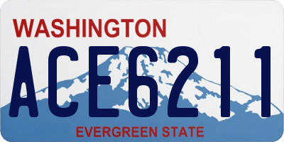 WA license plate ACE6211
