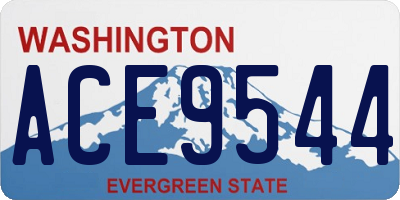 WA license plate ACE9544