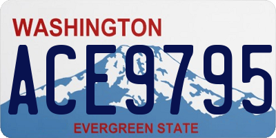 WA license plate ACE9795