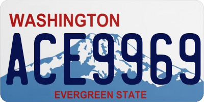 WA license plate ACE9969
