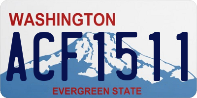 WA license plate ACF1511