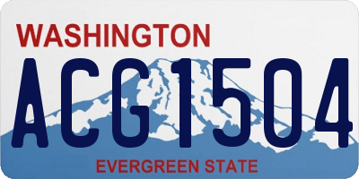 WA license plate ACG1504