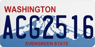 WA license plate ACG2516