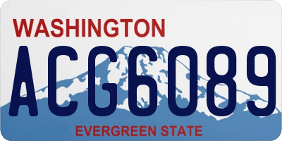 WA license plate ACG6089