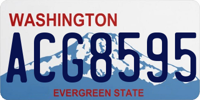 WA license plate ACG8595