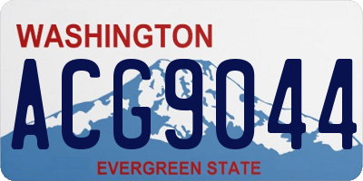 WA license plate ACG9044