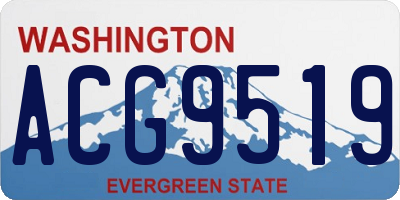 WA license plate ACG9519