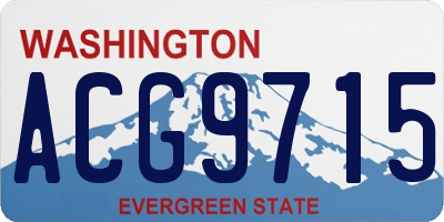 WA license plate ACG9715