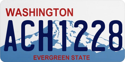 WA license plate ACH1228