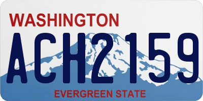 WA license plate ACH2159