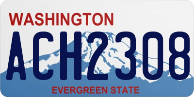 WA license plate ACH2308