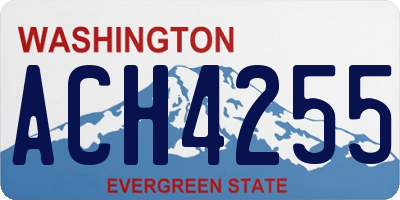WA license plate ACH4255