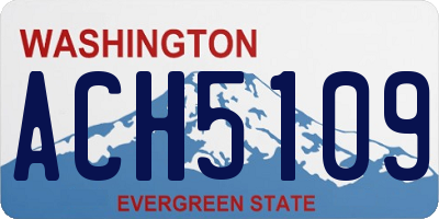 WA license plate ACH5109
