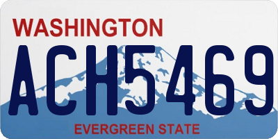 WA license plate ACH5469