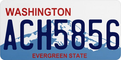 WA license plate ACH5856
