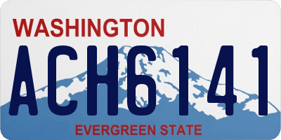 WA license plate ACH6141