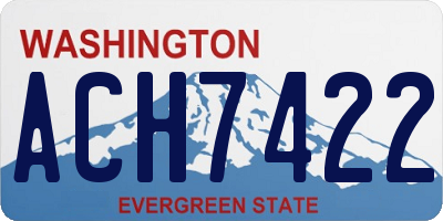 WA license plate ACH7422