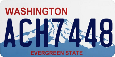 WA license plate ACH7448