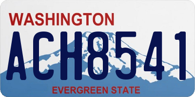 WA license plate ACH8541