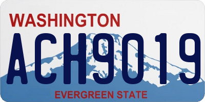 WA license plate ACH9019