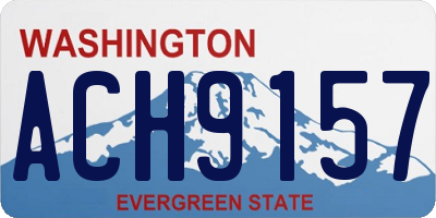WA license plate ACH9157