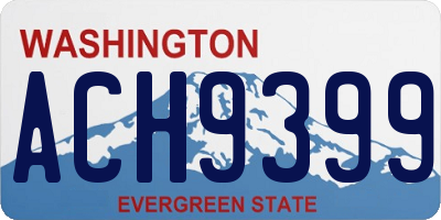 WA license plate ACH9399