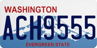 WA license plate ACH9555