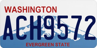 WA license plate ACH9572