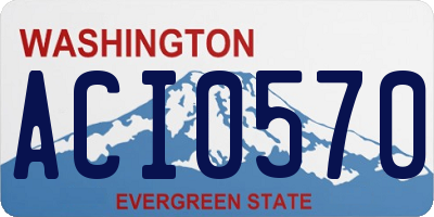 WA license plate ACI0570