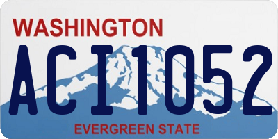 WA license plate ACI1052