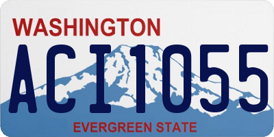 WA license plate ACI1055