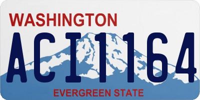 WA license plate ACI1164