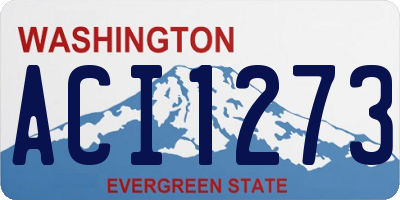 WA license plate ACI1273
