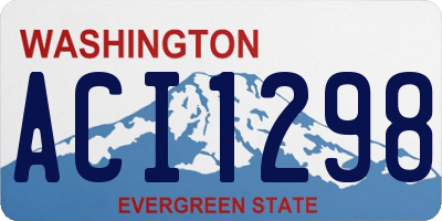 WA license plate ACI1298