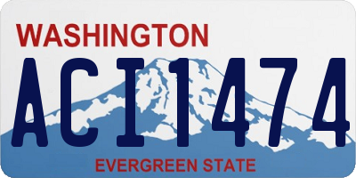 WA license plate ACI1474