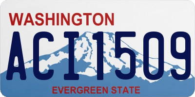 WA license plate ACI1509