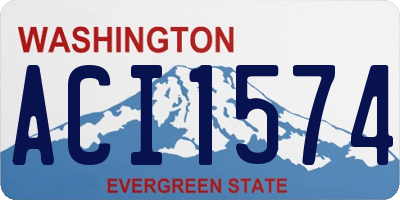 WA license plate ACI1574
