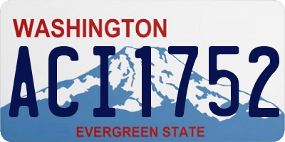 WA license plate ACI1752