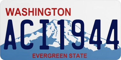 WA license plate ACI1944