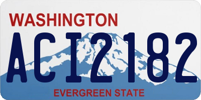 WA license plate ACI2182