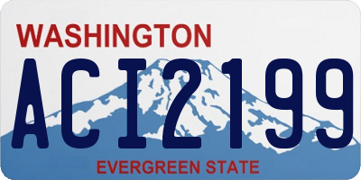 WA license plate ACI2199