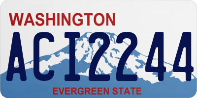 WA license plate ACI2244