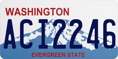 WA license plate ACI2246