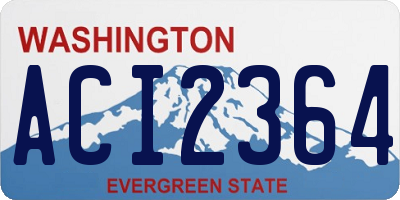 WA license plate ACI2364