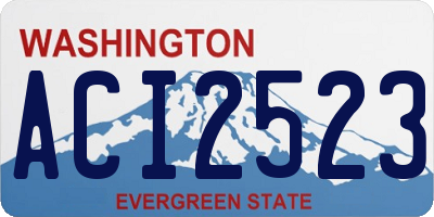 WA license plate ACI2523