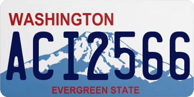 WA license plate ACI2566