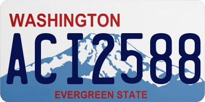 WA license plate ACI2588