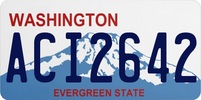 WA license plate ACI2642