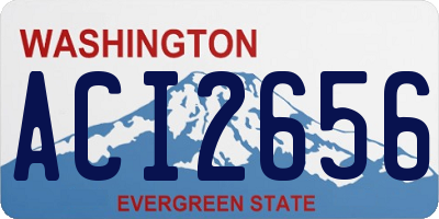 WA license plate ACI2656