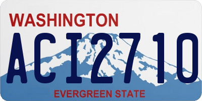 WA license plate ACI2710